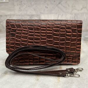 Genuine Leather RFID Tan Crossbody Bag